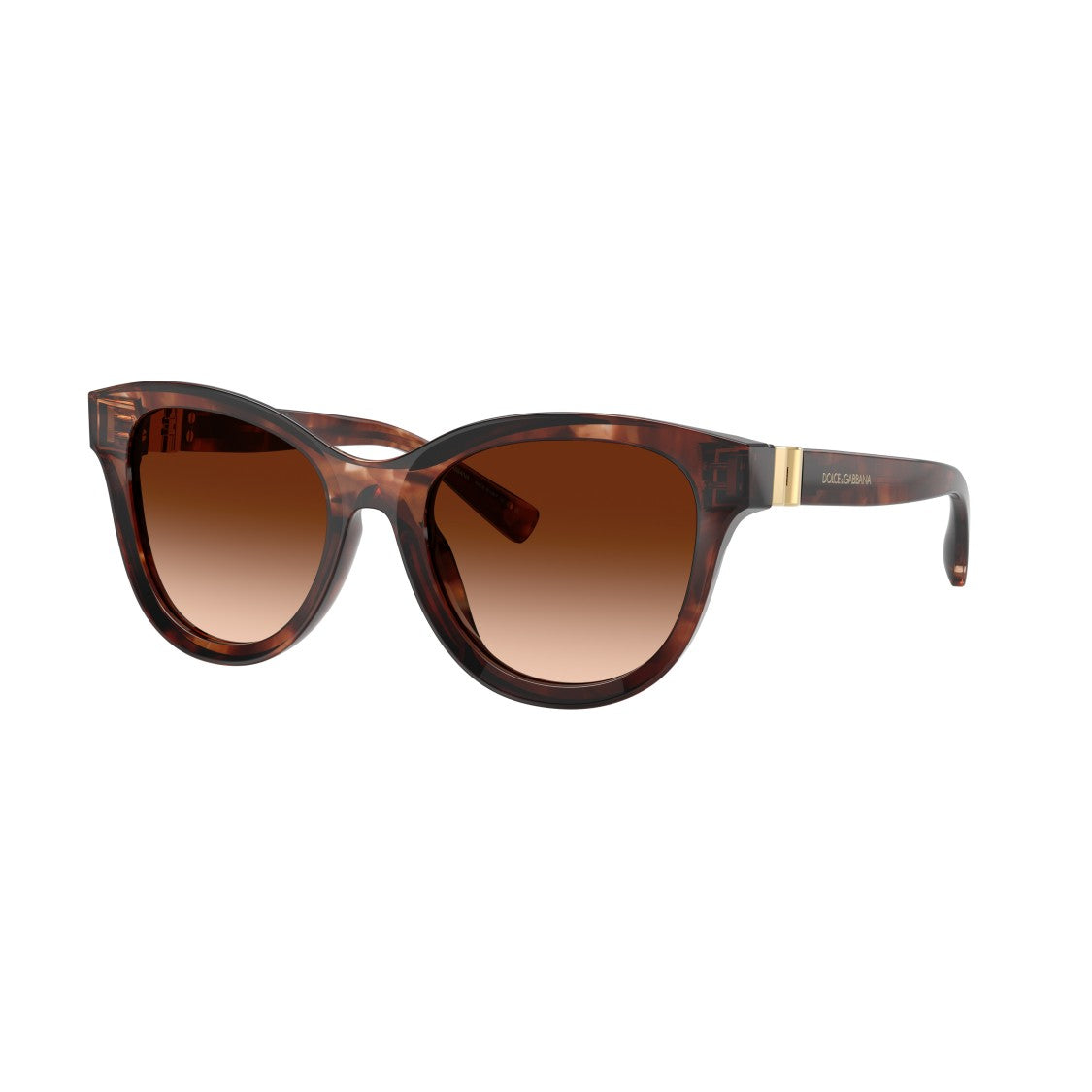 Dolce & Gabbana 0Dg4533 Rounded Tortoiseshell Sunglasses With Gradient Lenses