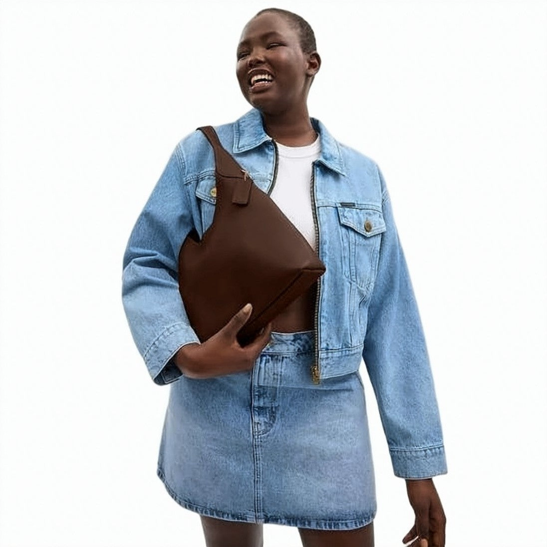 Coach Smooth Brown Cowhide Leather Shoulder Bag