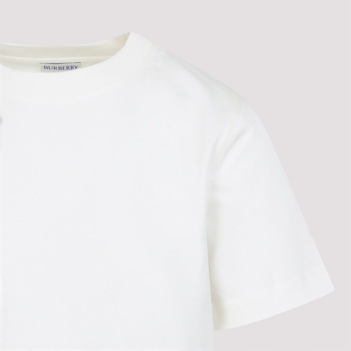 Burberry Chalk White Cotton T-Shirt