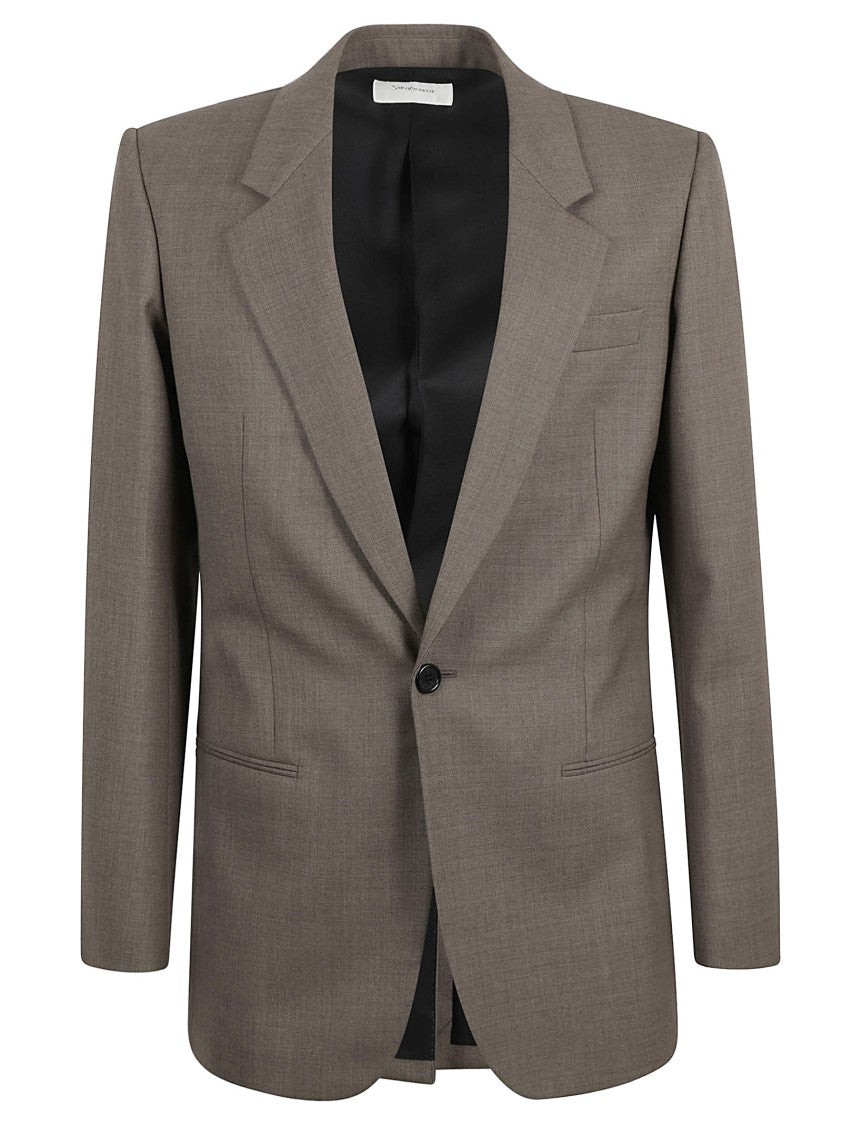 Saint Laurent Tailored Wool Jacket With Design