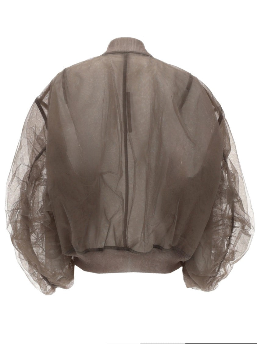 Rick Owens Secchia Flight Translucent Nylon Bomber Jacket