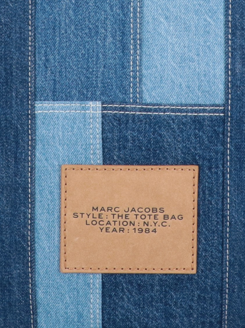 Marc Jacobs "The Denim Tote" Large Tote Bag – Blue