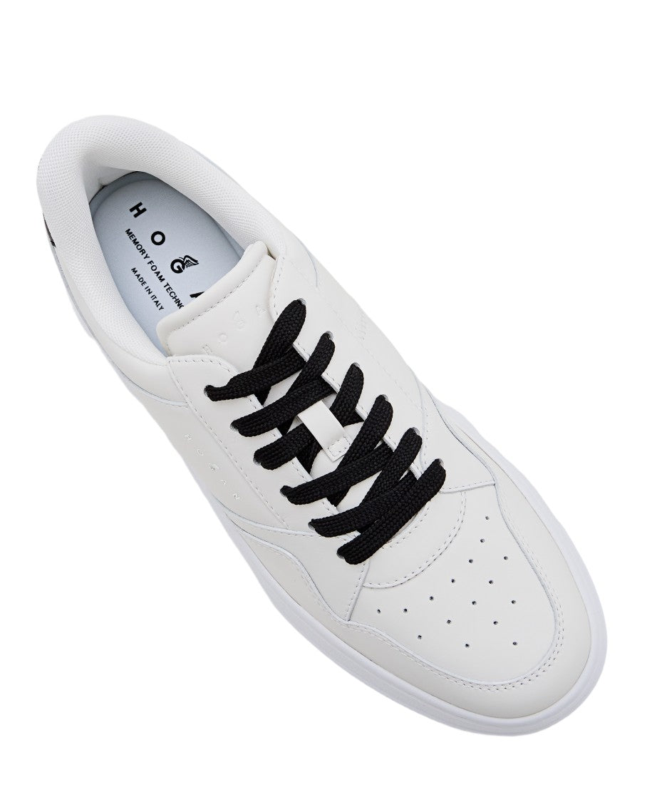Hogan Low-Top Lace-Up Sneakers With Minimalist Detailing