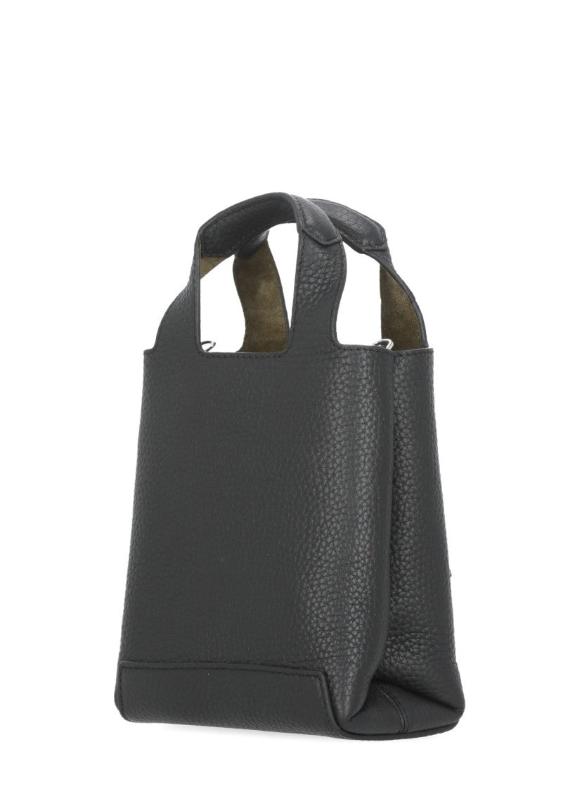 Hogan Compact Pebbled Leather Shopping Mini Bag