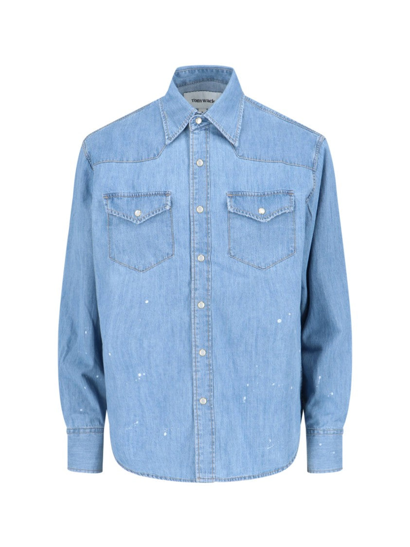Tonywack Western Shirt – Light Blue