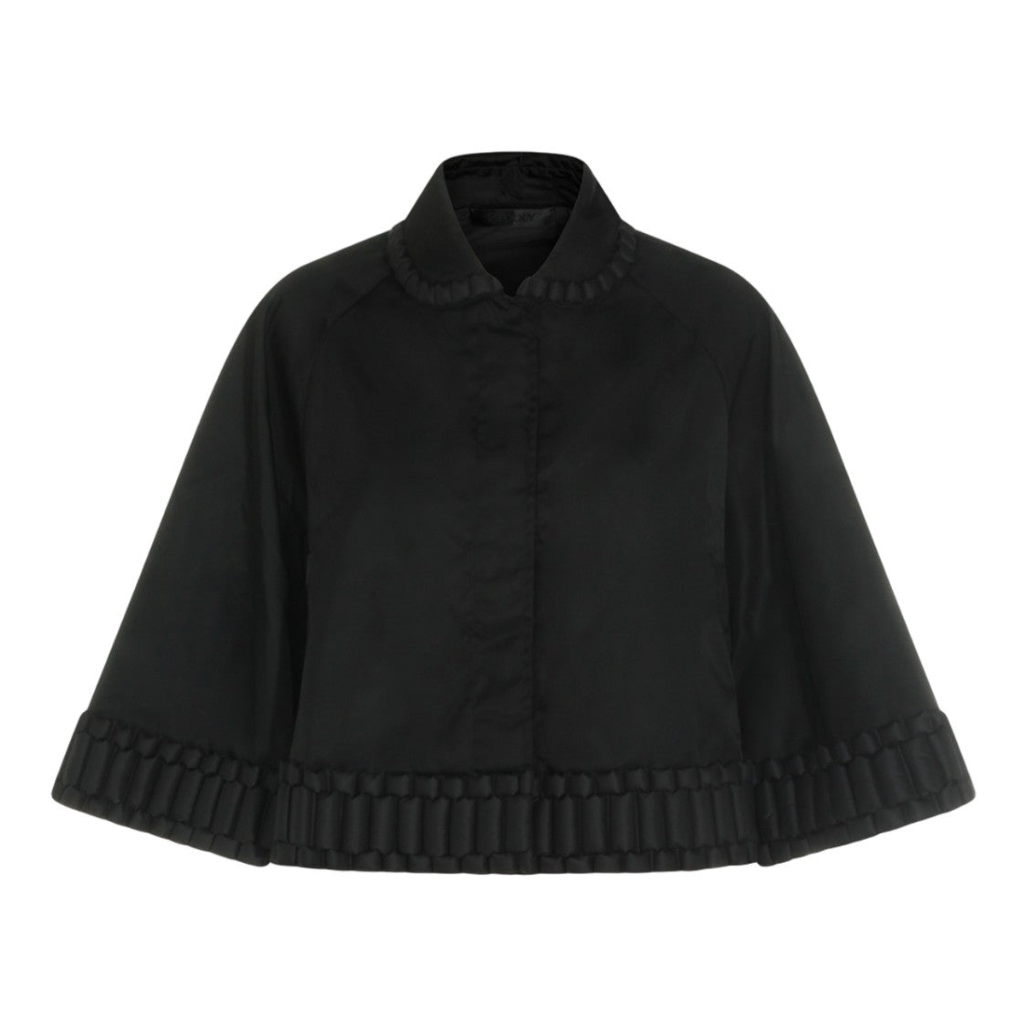 Raxxy Boxy High-Collar Jacket With Padded Trim Detail