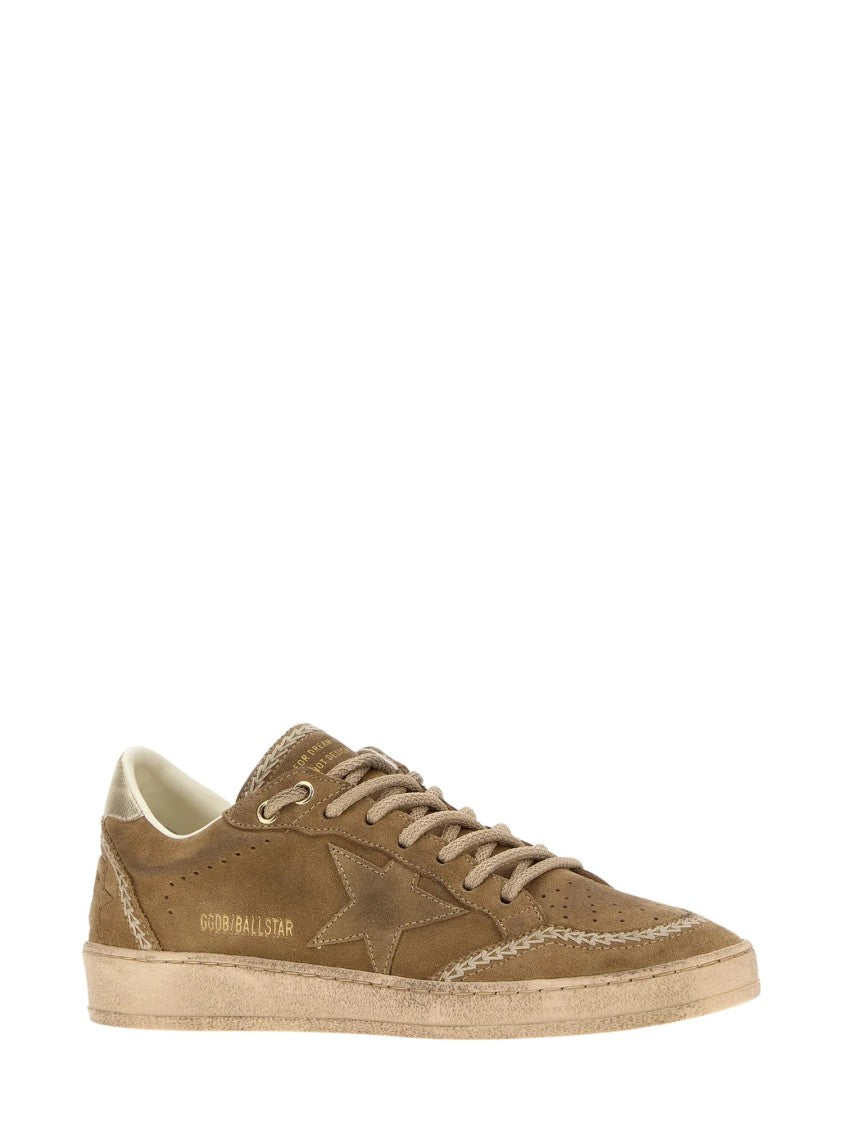 Golden Goose Suede Sneakers With Star Detail And Laminated Nappa Accents