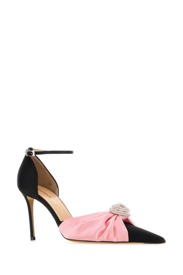 Mach & Mach Black Satin Pumps