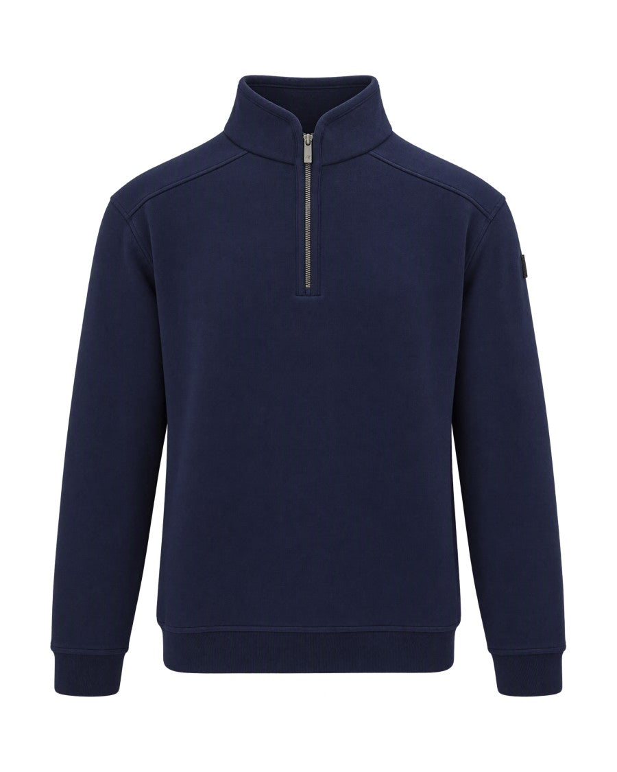 K-Way Aubie Blue Depth Half-Zip Knit Pullover