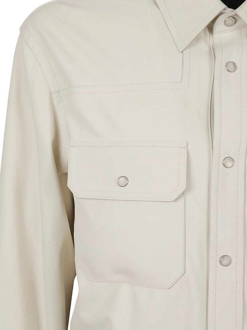 Zegna Button-Down Shirt With Two Chest Pockets