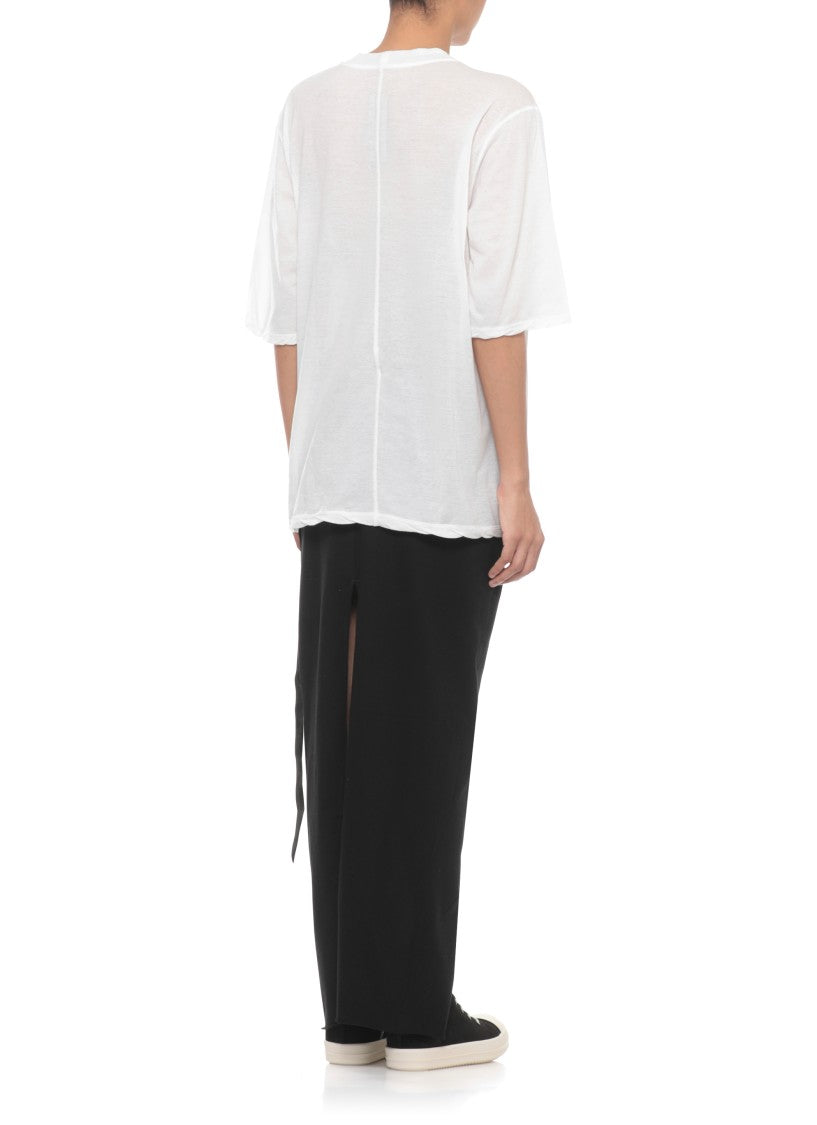 Drkshdw By Rick Owens White Walrus Oversized Cotton T-Shirt