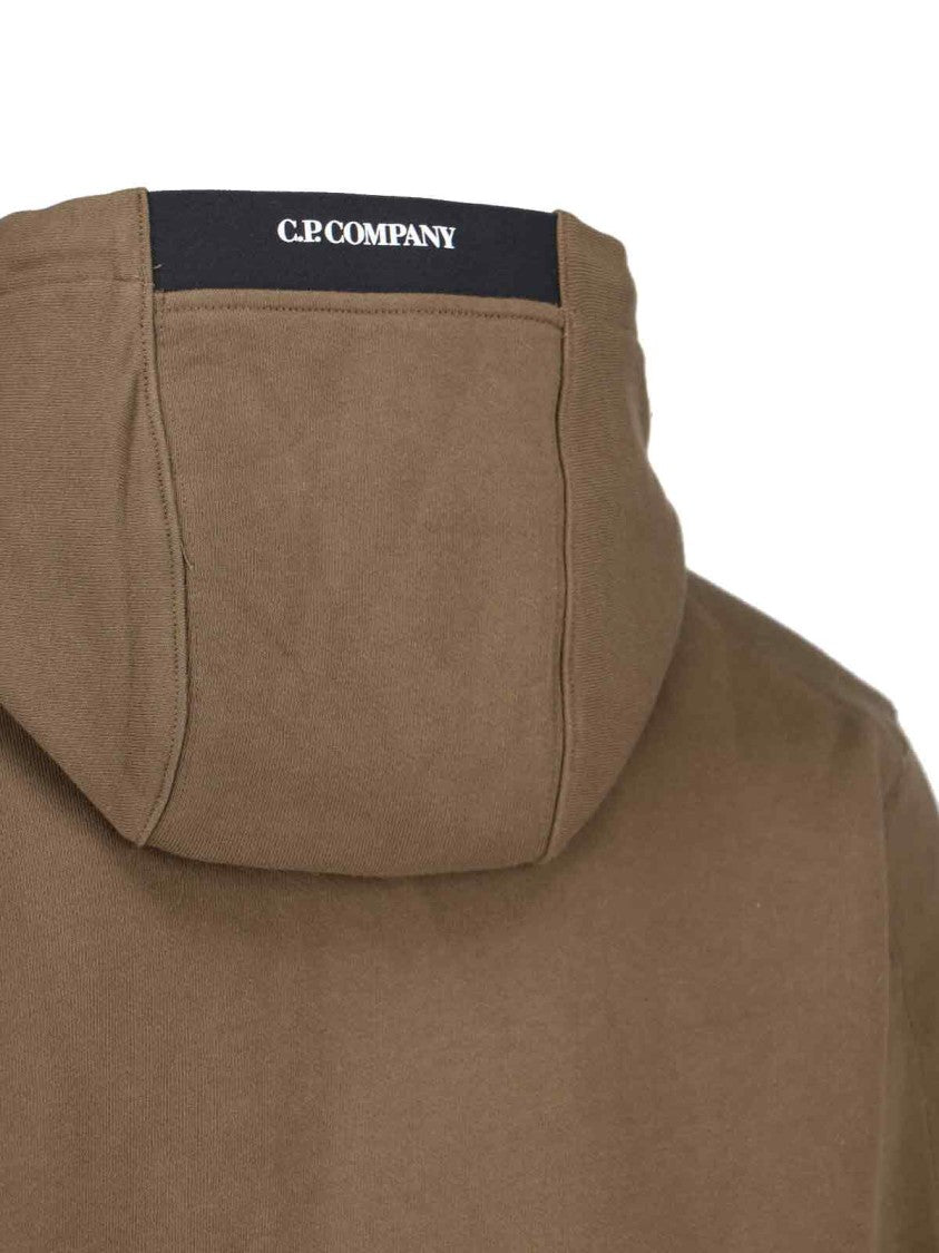 C.P. Company Logo Hoodie – Green