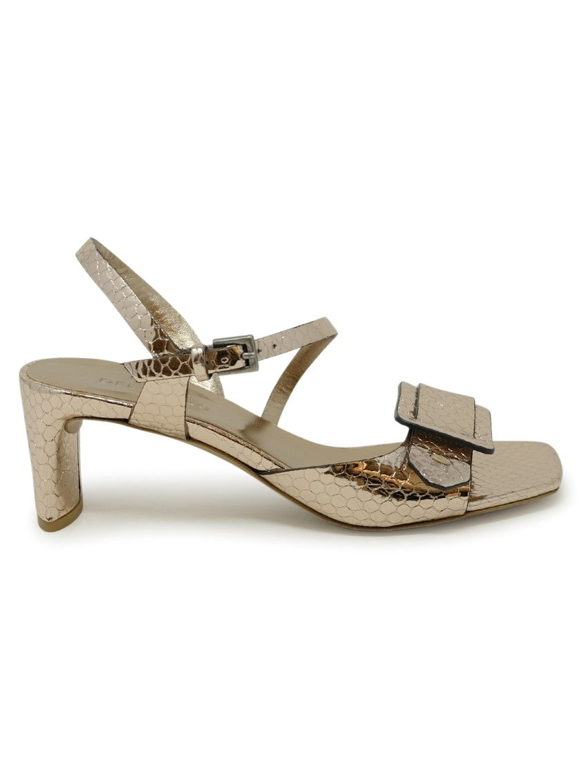 Roberto Del Carlo Bronze Leather Sandals
