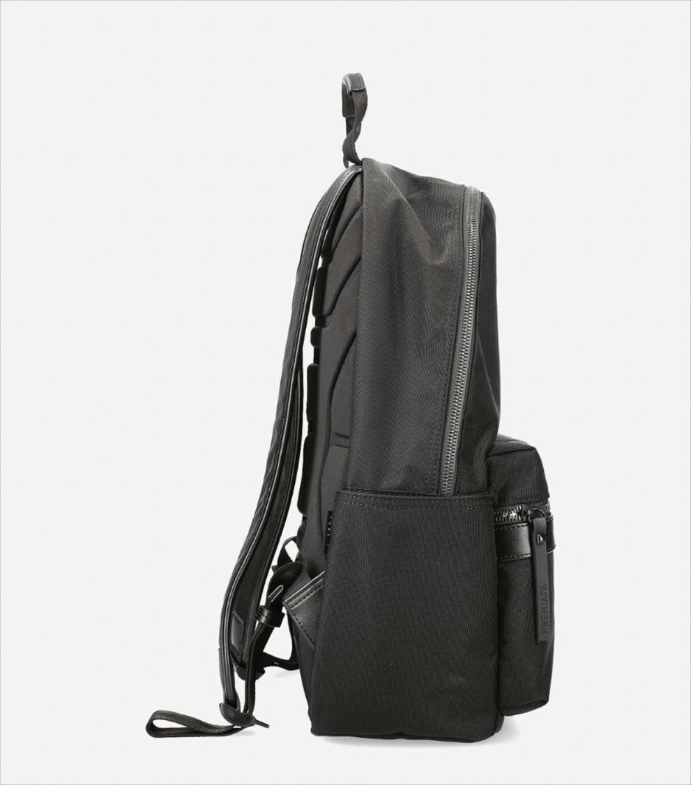 Premiata Structured Backpack With Leather Inserts