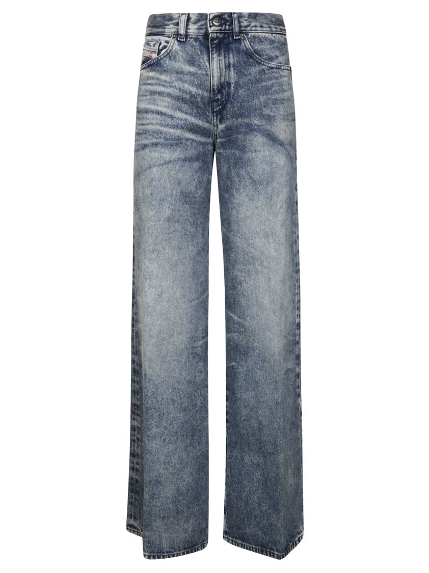 Diesel Straight-Leg Pants With Mid-Rise Waist And Minimalist Design