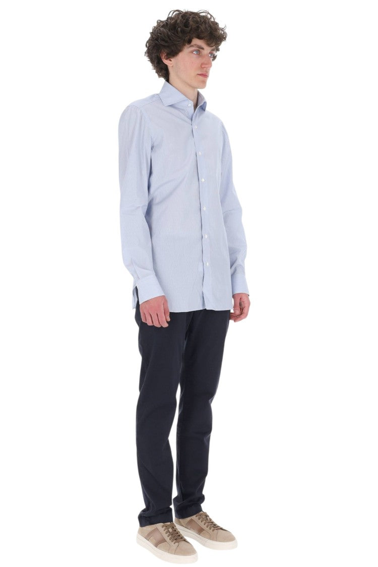 Finamore Striped 170/2 Cotton Casual Shirt
