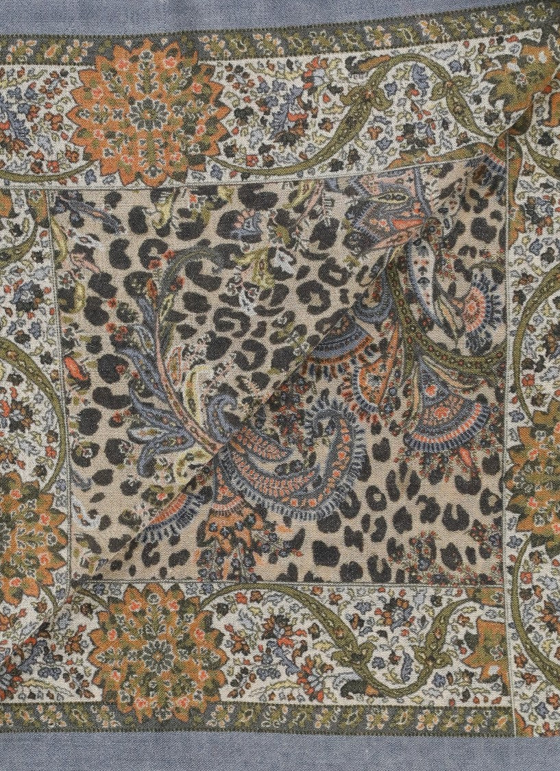 Etro Intricate Paisley-Print Scarf With Fringed Edges