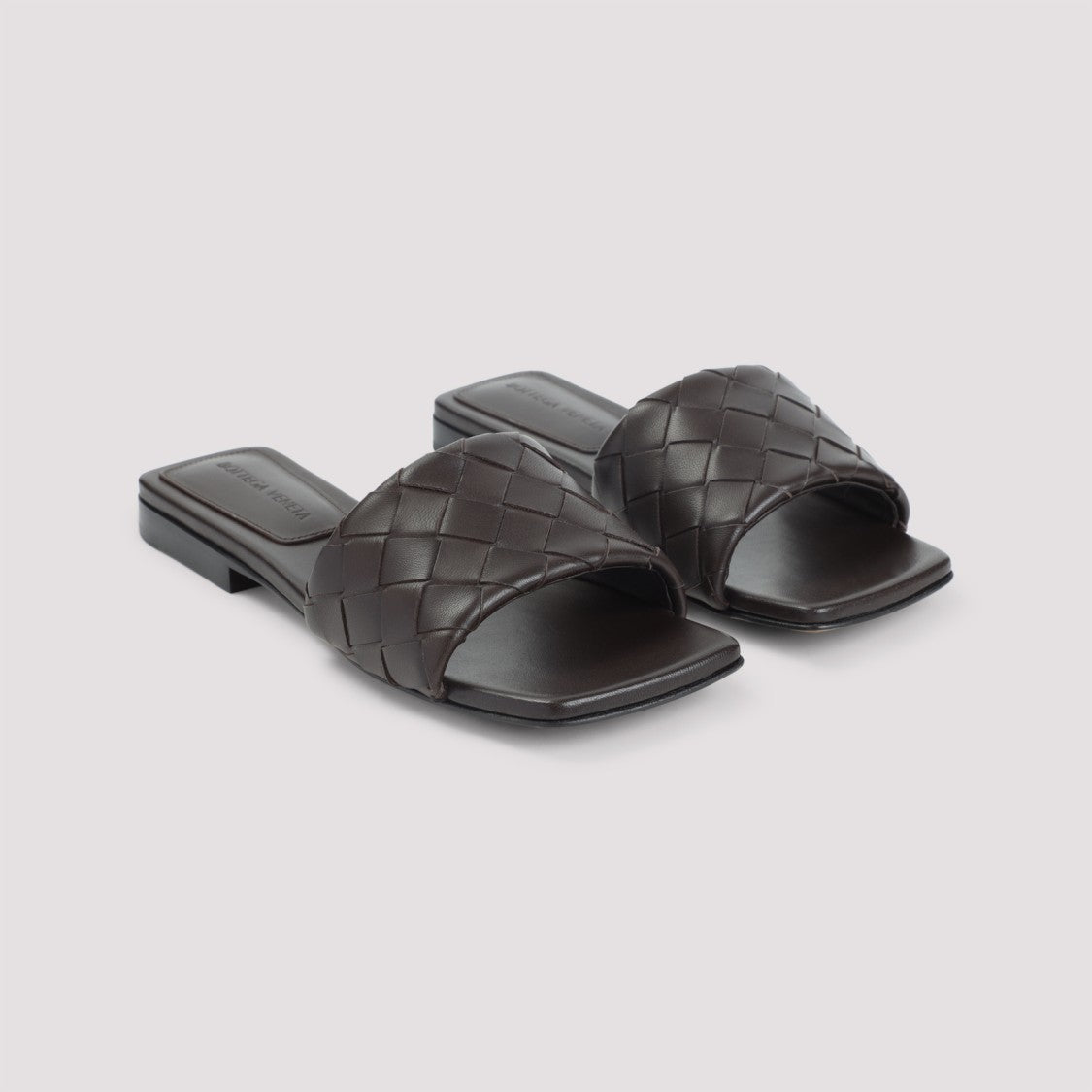 Bottega Veneta Woven Nappa Leather Sandals With Flat Sole