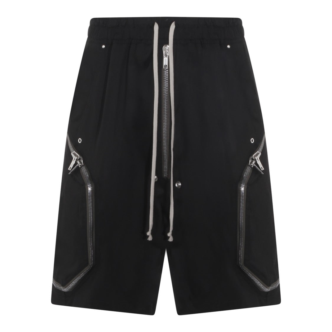 Rick Owens Cotton Shorts With Elasticated Waistband