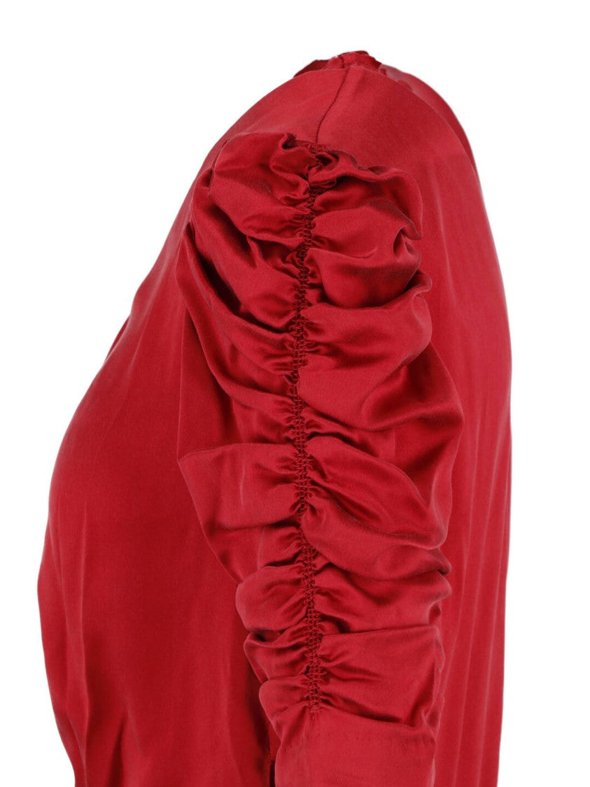 Isabel Marant Lemila Midi Dress With Ruched Details And Keyhole Closure