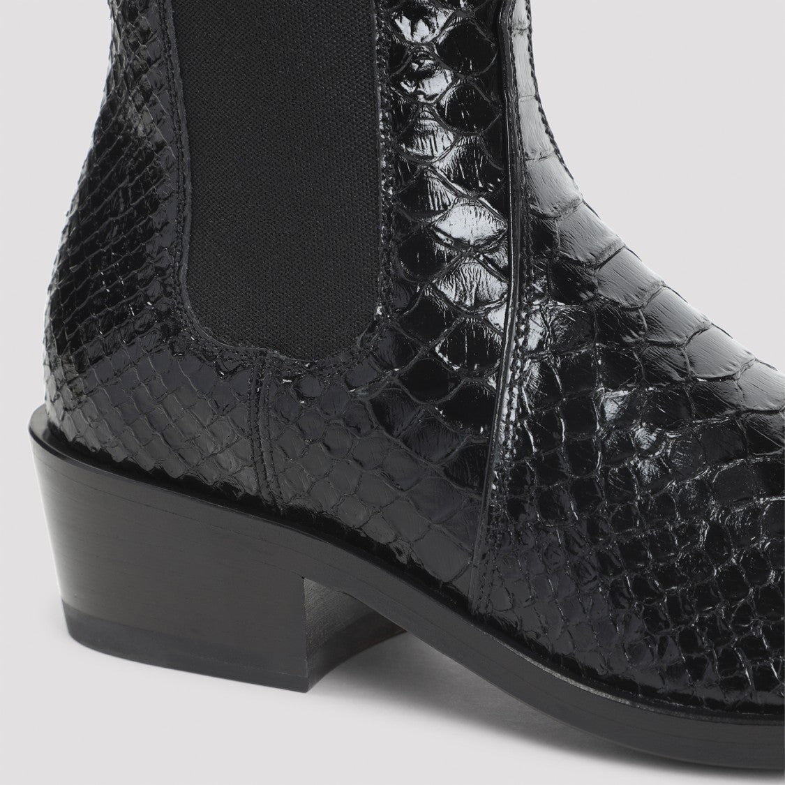 Tom Ford Black Calf Leather Booties