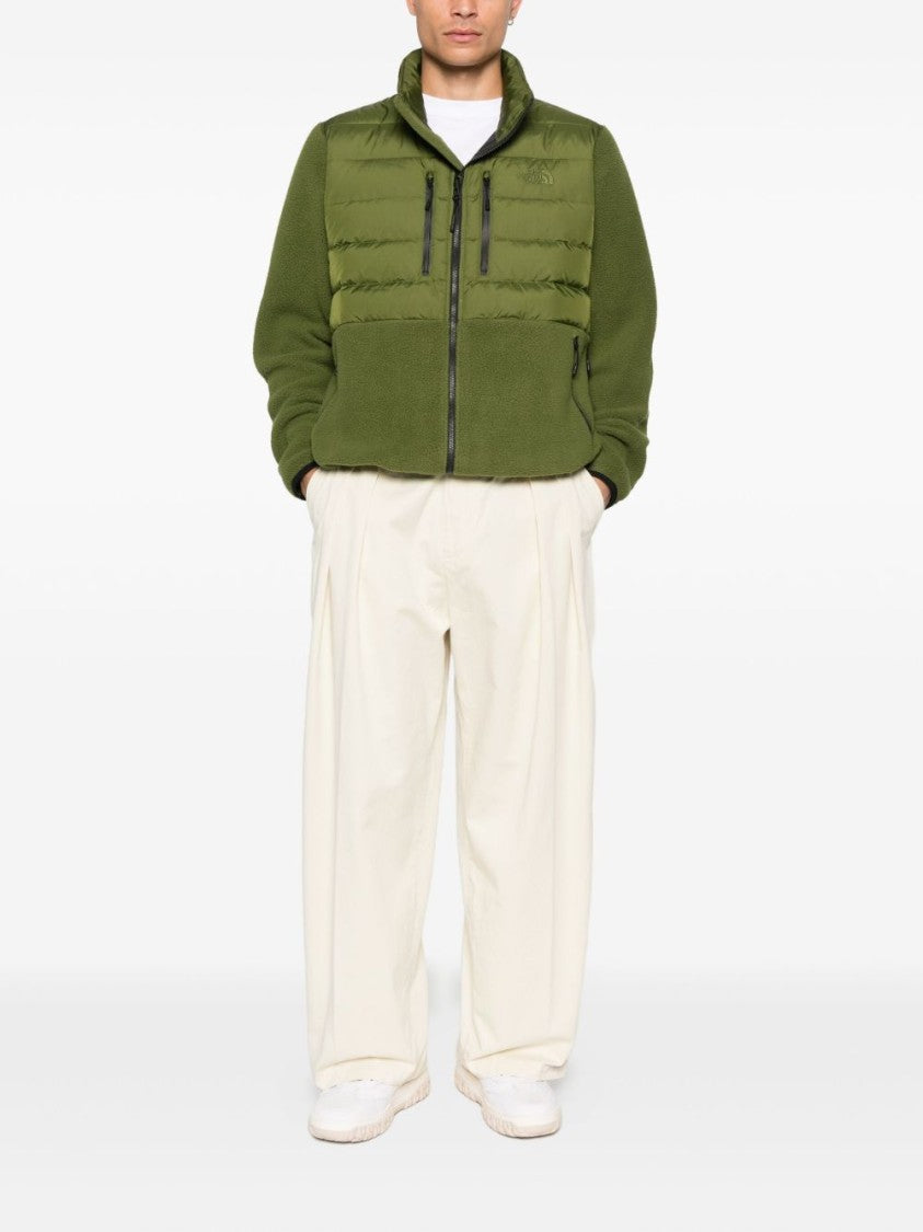 The North Face Quilted And Fleece Textured Jacket With Adjustable Cuffs