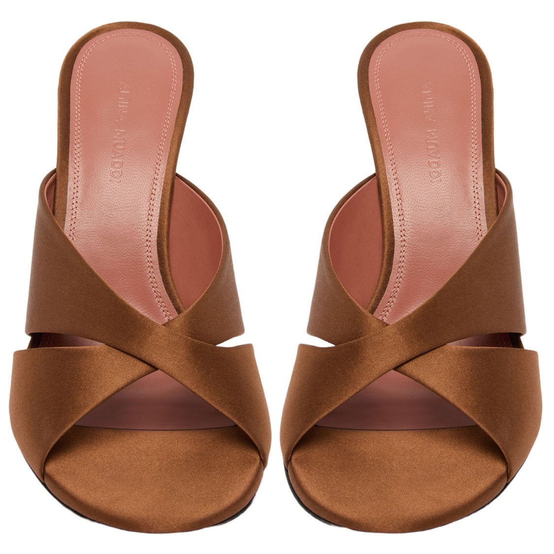 Amina Muaddi Salma Satin Sandals