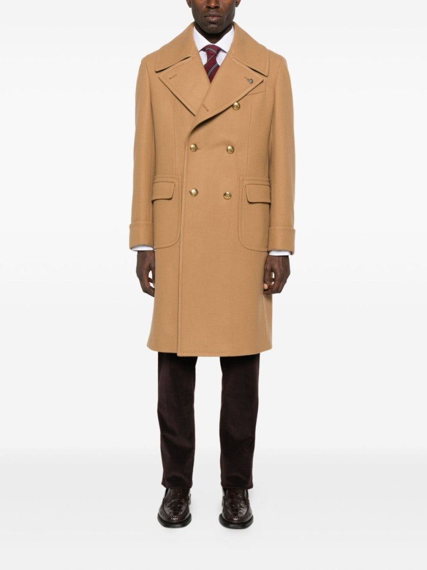 Gabriele Pasini Double-Breasted Camel Coat