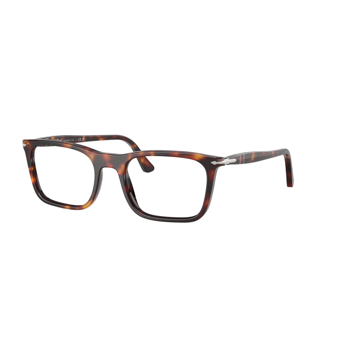 Persol 0Po3358v Tortoiseshell-Patterned Acetate Eyeglasses With Silver Accents