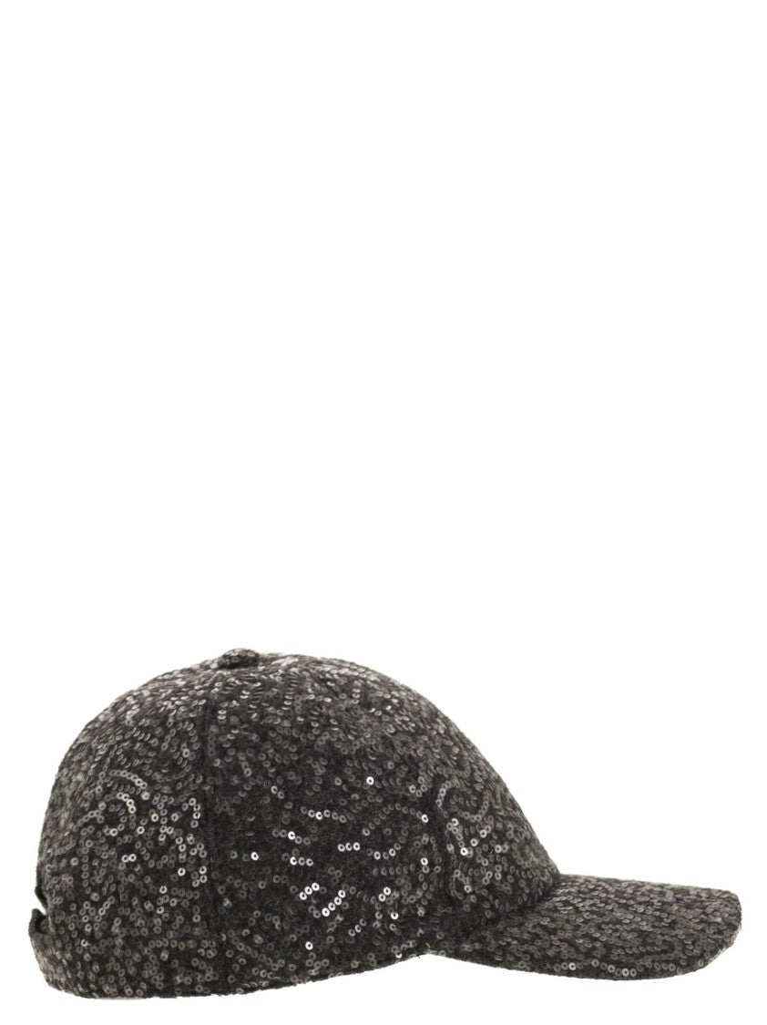Peserico Sequinned Baseball Cap
