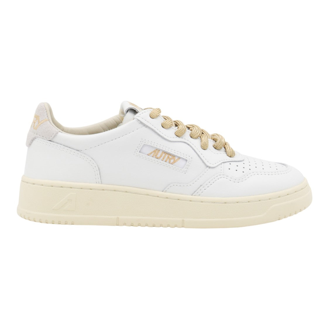 Autry White Leather Sneakers With Perforated Detailing