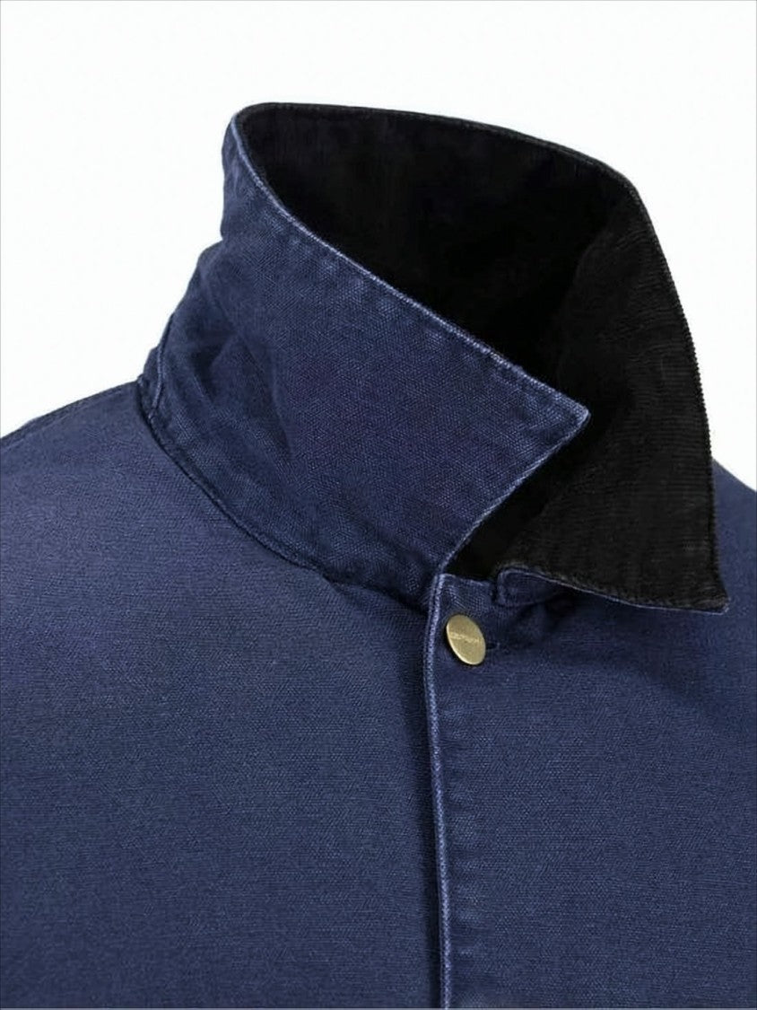 Carhartt Wip Sturdy Dark Navy Cotton Casual Jacket