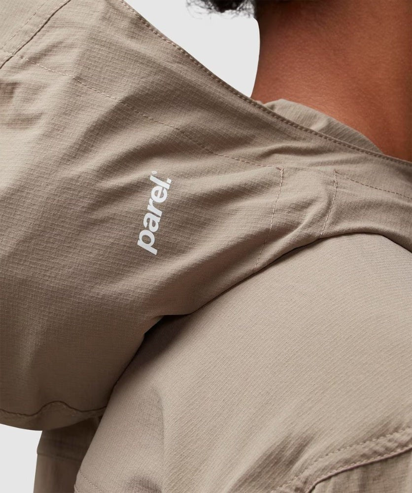 Parel Studios Beige Teide Nylon-Blend Ripstop Jacket