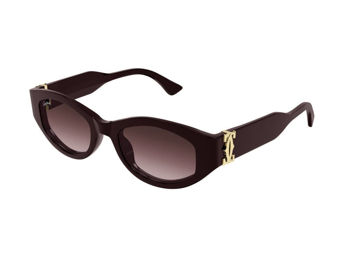 Cartier Gold Ct0667s Oversized Round Sunglasses