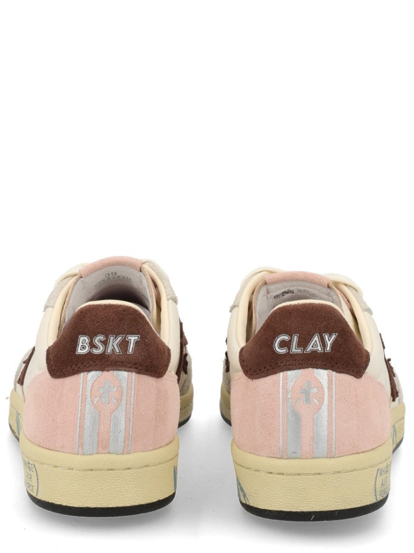 Premiata Bsktclad Low-Top Suede Reflective Sneakers
