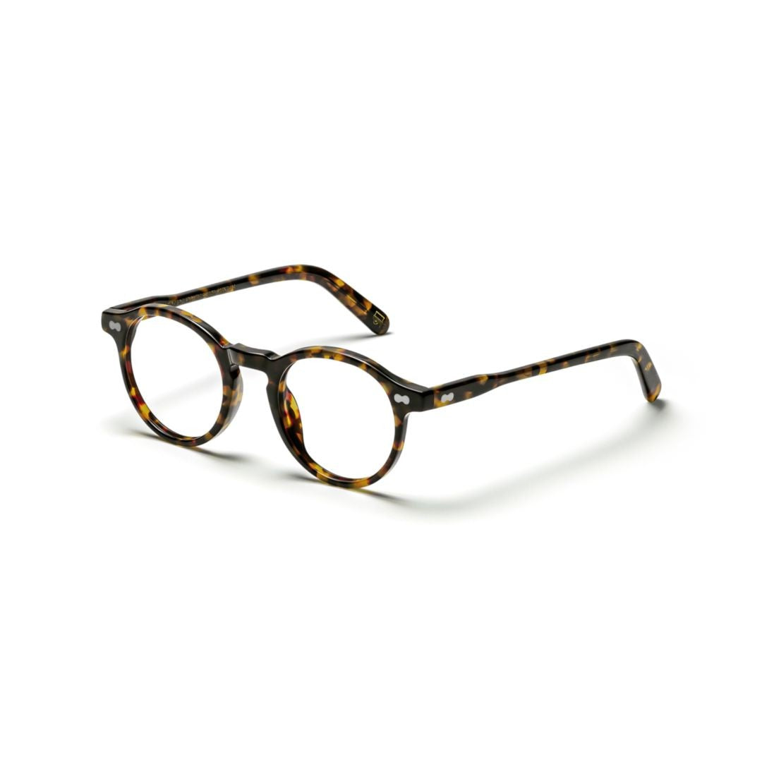 Moscot Or-Mil-O Miltzen Round Tortoiseshell Acetate Eyeglasses