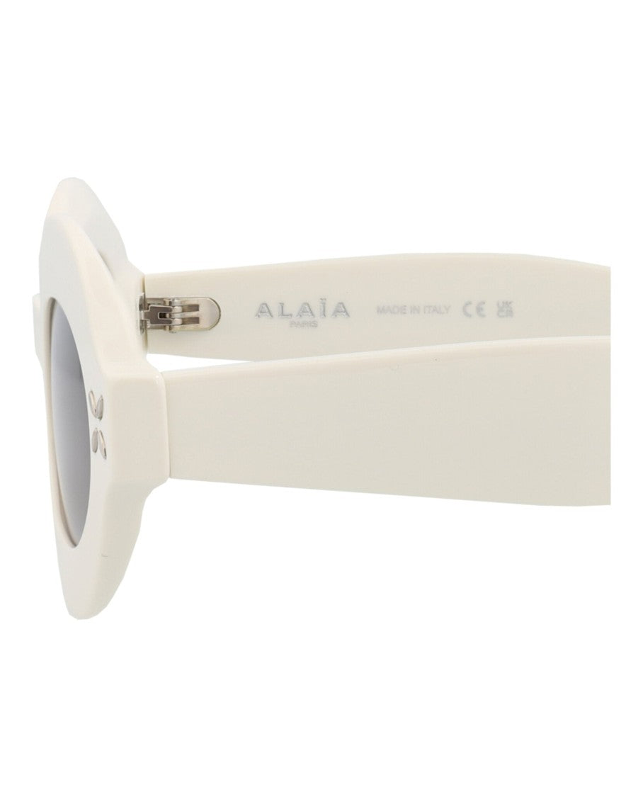 Alaïa Round-Frame Acetate Sunglasses