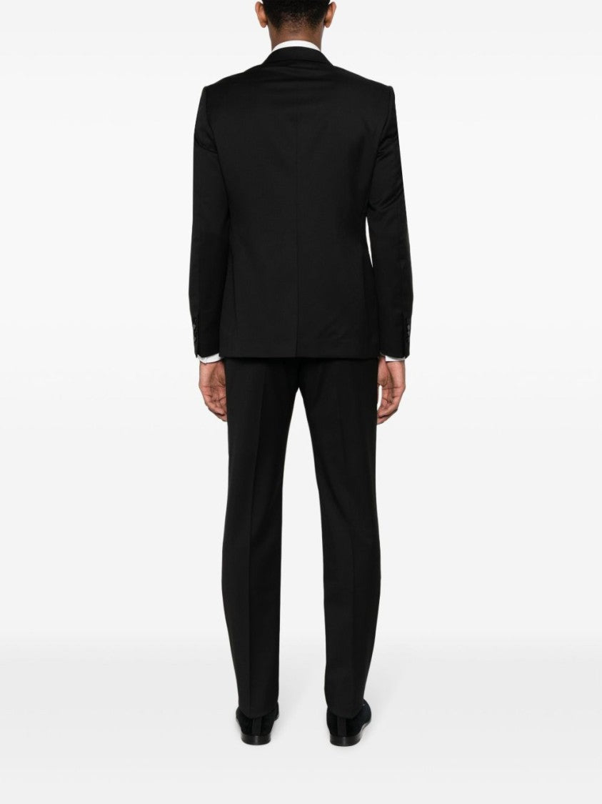 Tagliatore Black Vicuña Wool Suit