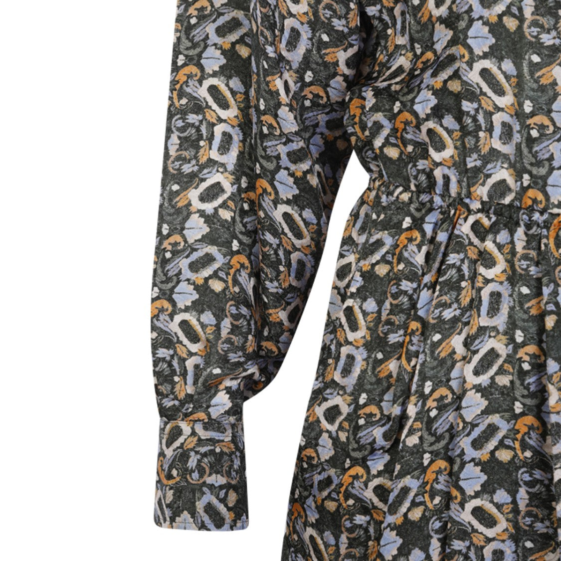 Isabel Marant Multicolor Floral Dress With High Neck And Cinched Waist