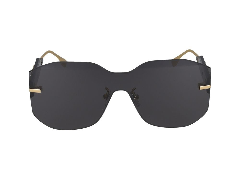 Maison Fendi Gold Fe40067u Geometric Sunglasses