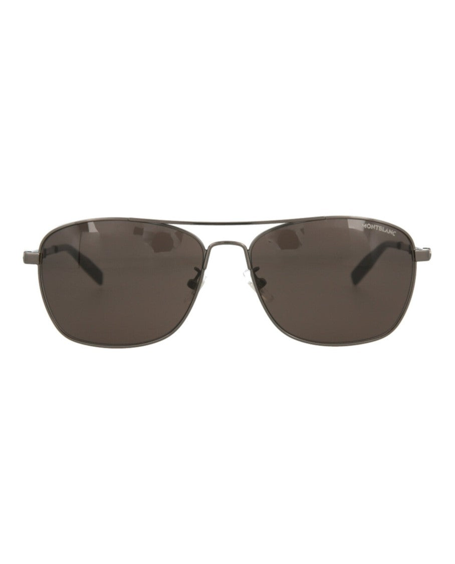 Montblanc Aviator-Frame Metal Sunglasses