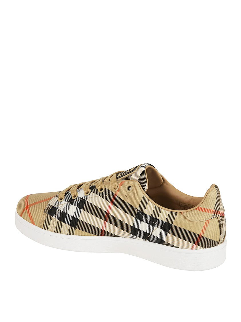 Burberry Low-Top Coated Canvas Sneakers
