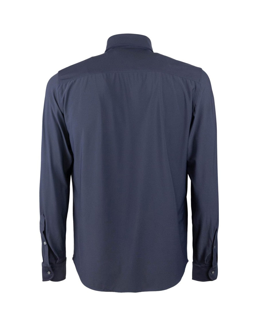 Ghirardelli Blue Slim Fit Classic Stretch Shirt