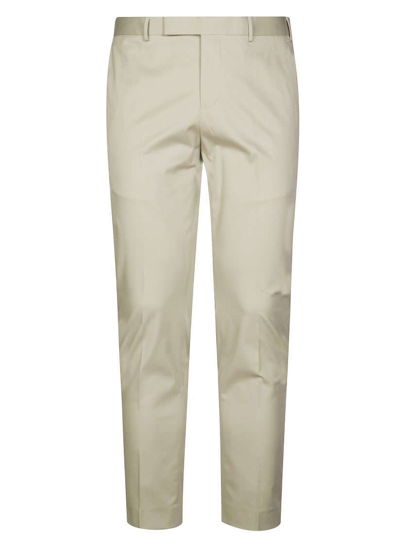 Pt01 Tailored Fit Trousers With Design