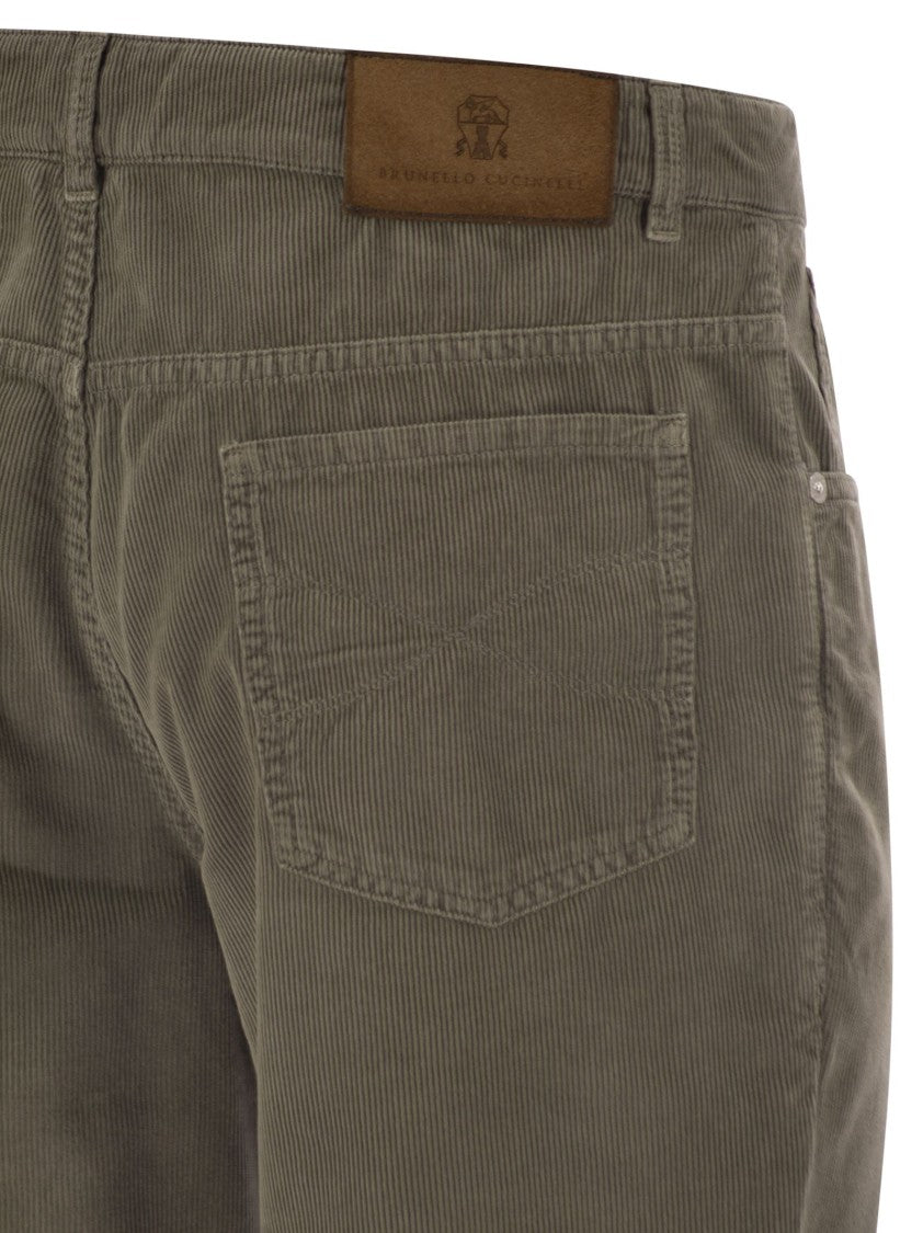 Brunello Cucinelli Five-Pocket Italian Fit Trousers