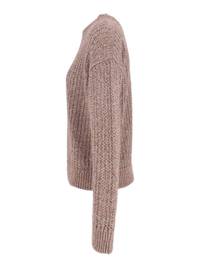 Peserico Textured Cropped Knit Sweater
