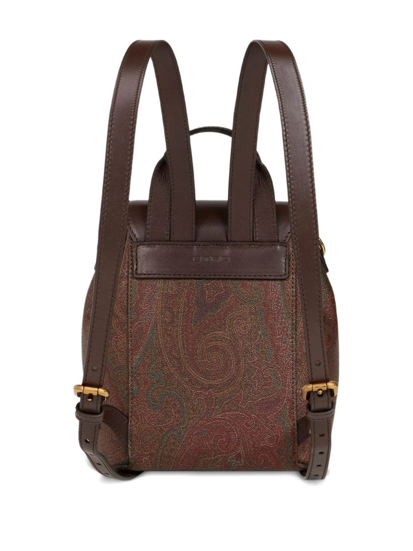 Etro Arnica Compact Paisley Patterned Small Backpack