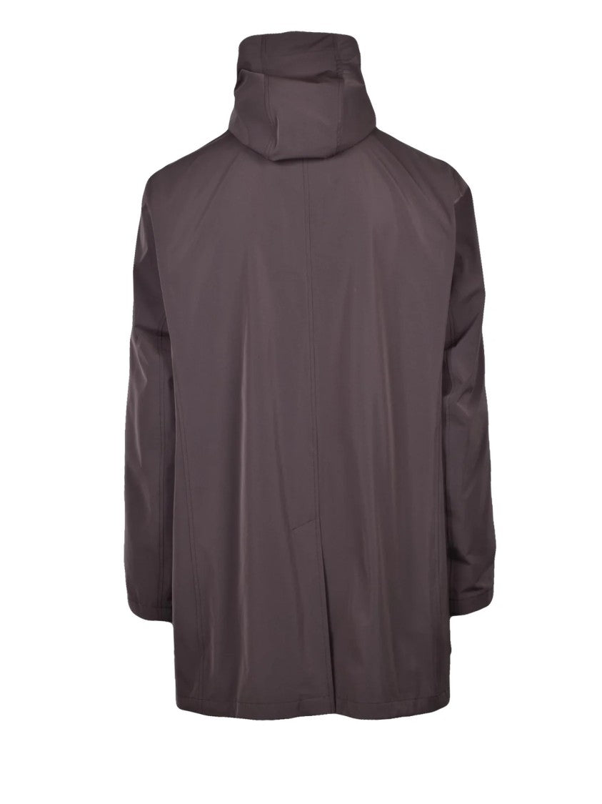 Herno Technical Fabric Trench Coat - Brown