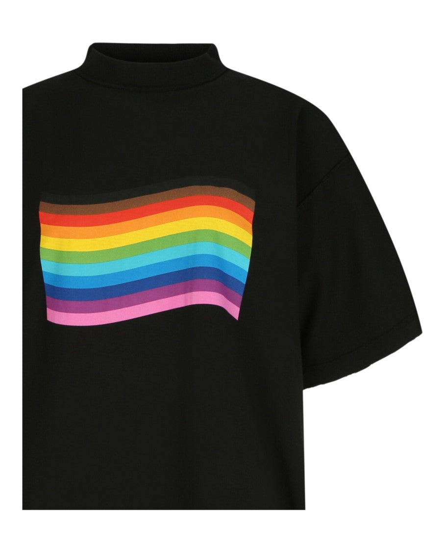 Balenciaga Inside Out Rainbow Flag T-Shirt