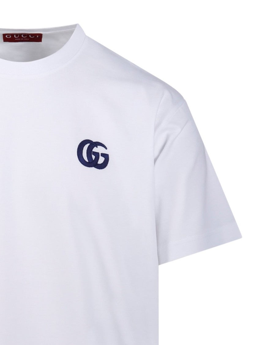 Gucci White Long-Sleeve T-Shirt With Subtle Logo